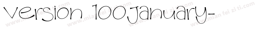 Version 100January字体转换